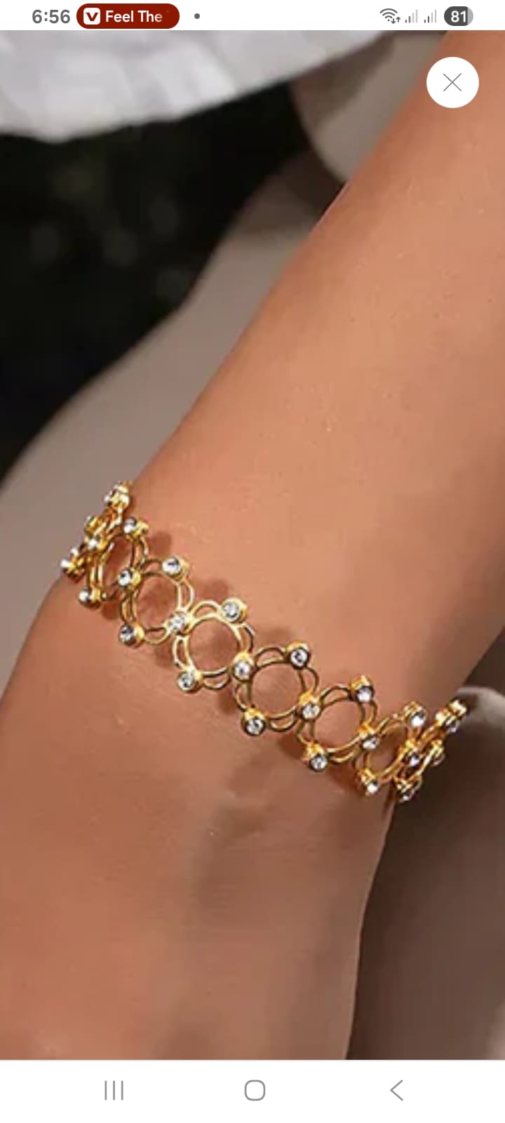 2 In 1 Ring + Bracelet Jewelry for girls. Trending Gift for girls. Stainless Steel